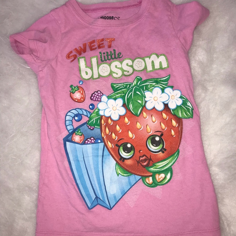 Girls 4T shopkins shirt